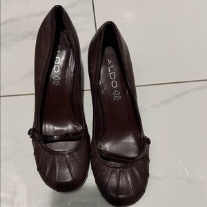 Aldo Dark Brown Women's Heels